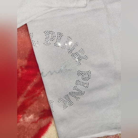 Vs pink bling boyfriend sweatpants, size large. NWT. - Picture 11 of 14